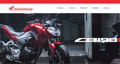 Desktop Screenshot of hondamotolitoral.com.ar